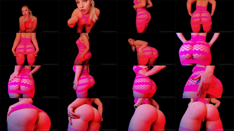 Goddess Blonde Kitty - Neon Ass Worship JOI