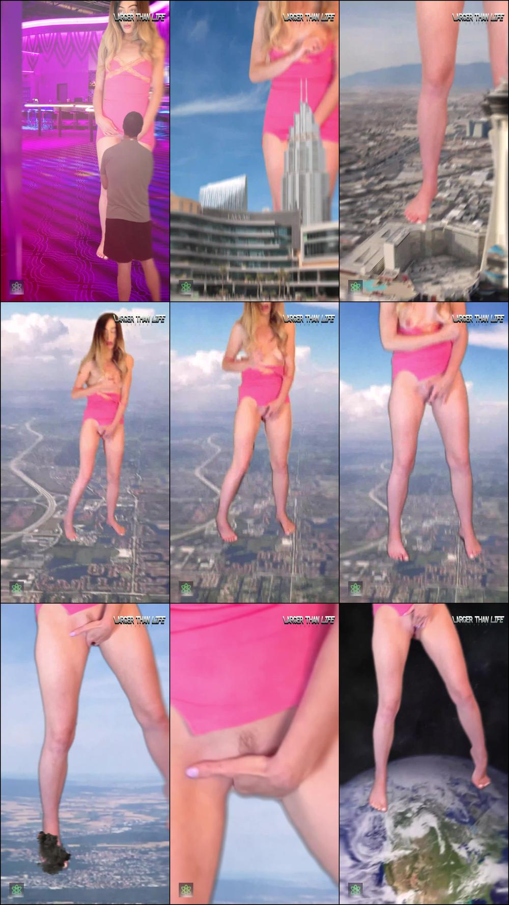 Horny Giantess Grows to Make You Jealous starring Larna