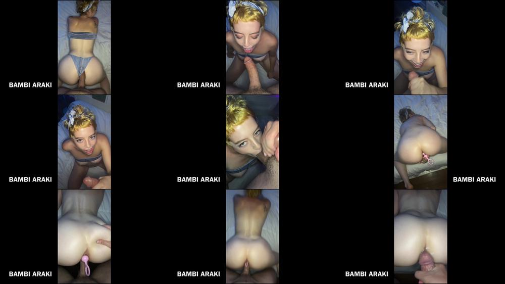 Teen DP w/ Anal Beads