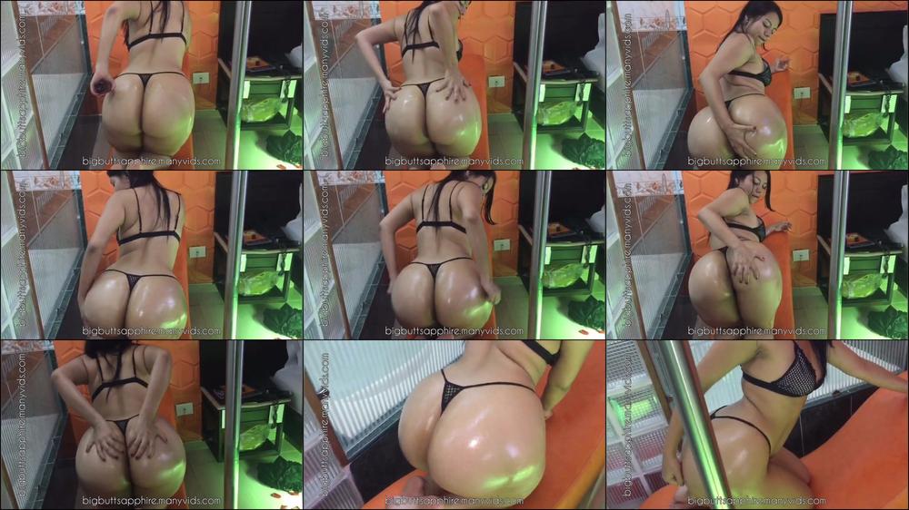 Oily Big Natural Butt