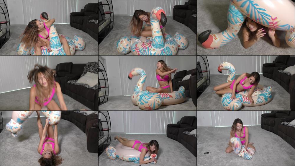 Kim Sister Onyx destroys the flamingo