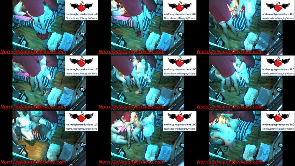 Spycam of Orgy of me & 3 models