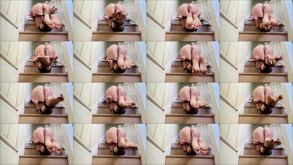 Queenmothersoles Tied Toes Bondage Steps Pt 1
