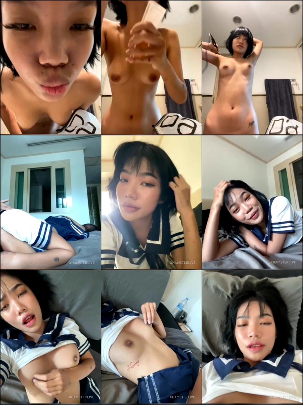 Doing Slutty Schoolgirl Role Play In Live Show