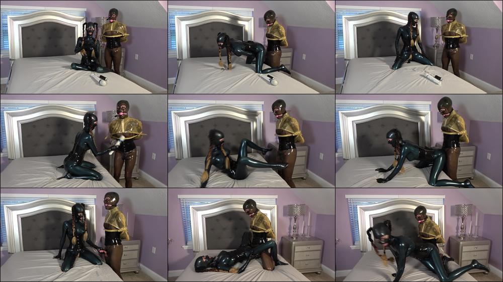 Latex Armbinder Tgirl