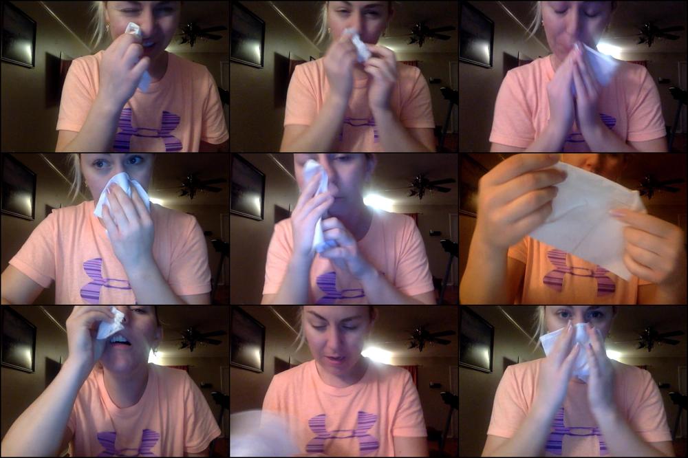 Blowing my Snotty Slimy Nose