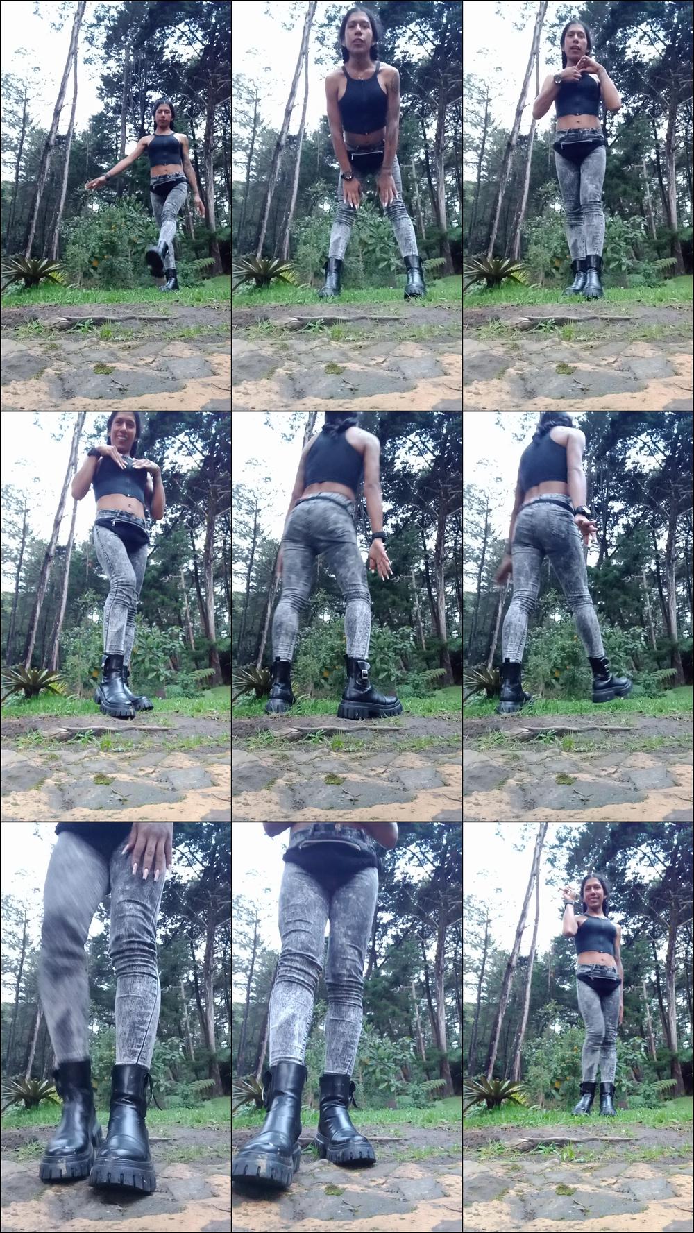 sexy girl in the forest