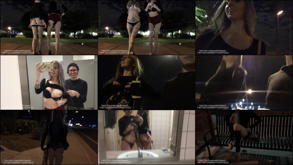 155. Lesbian Outdoor Flashing