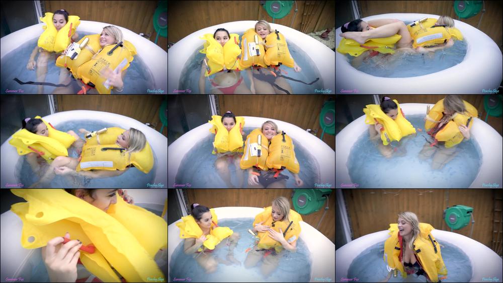 Floating in Lifejackets with Summer Fox