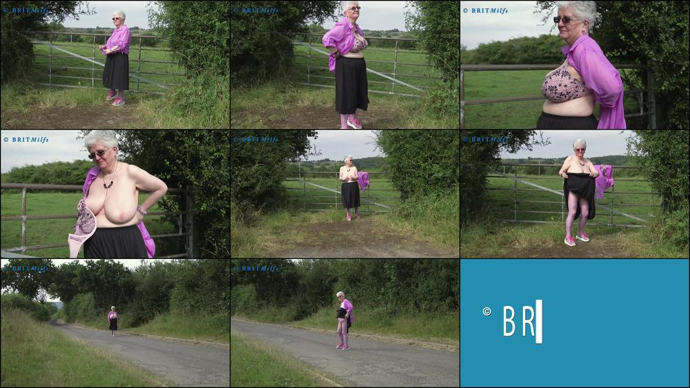 Britmilfs Naughty Granny Outdoors