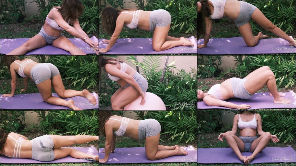 Molly Sweet 27 Weeks Pregnant Yoga Exercises