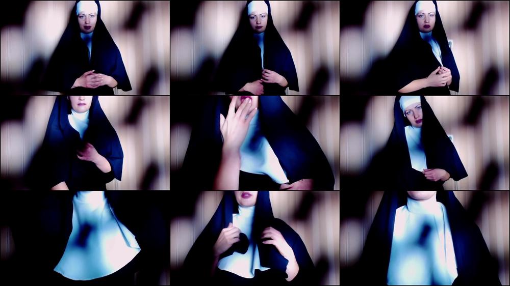 Nun blackmailing Priest femdom JOI