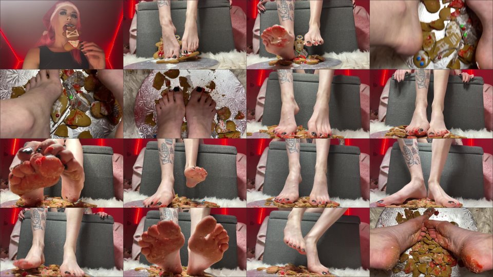 Pink Drip Giant Mrsclaus Crushes Tiny Men