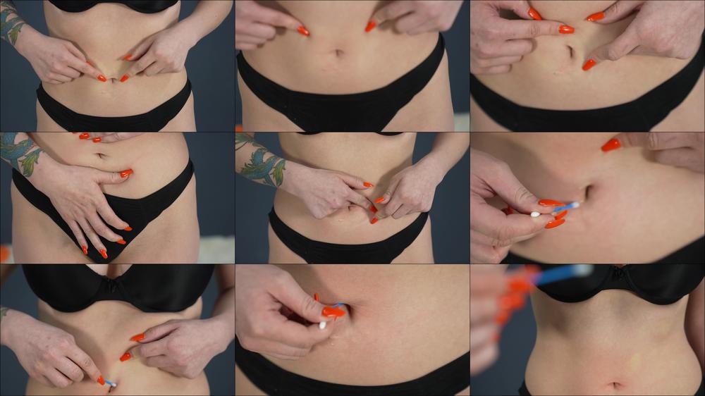 Scarlett Shows-Cleans Belly Button