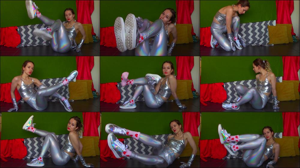 Holographic Shiny SNEAKERS SNIFF Slave