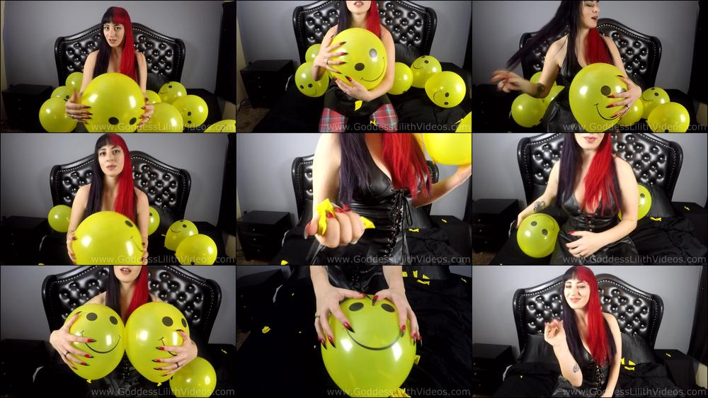Goddess Lilith Long Nails Balloon Popping
