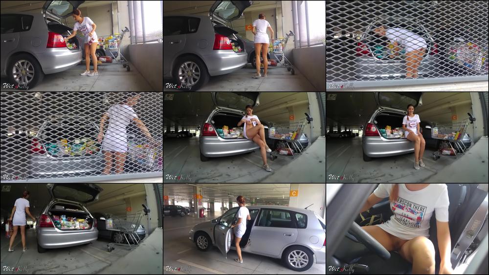 Wet Kelly Flashing My Pussy And Ass In Parking Lot