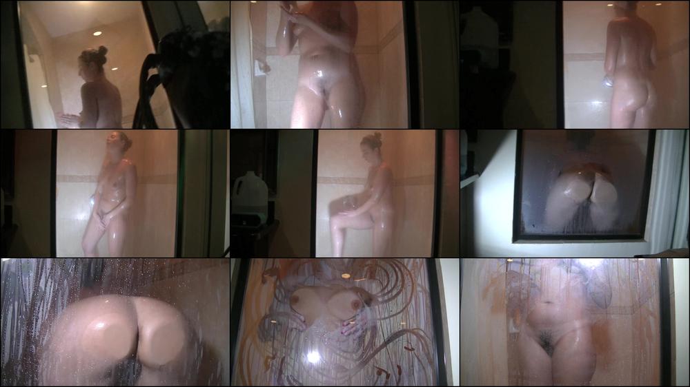 Hubby films me at swinger hotel shower