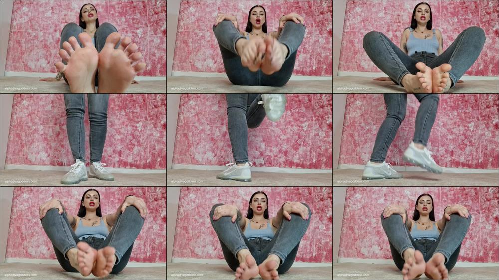 Footjob and ballbusting POV part 2