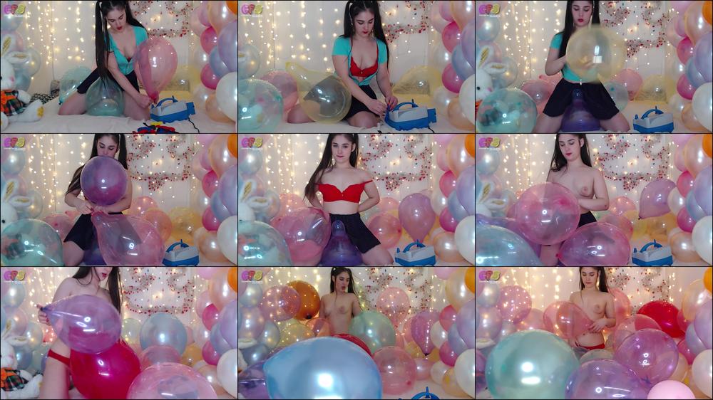 Lena Preps Balloons for Shoot Non Pop