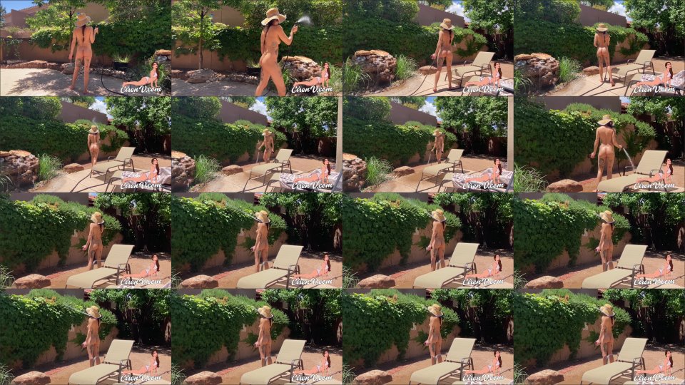 Ciren Verde Hotwife Watering The Yard In The Nude