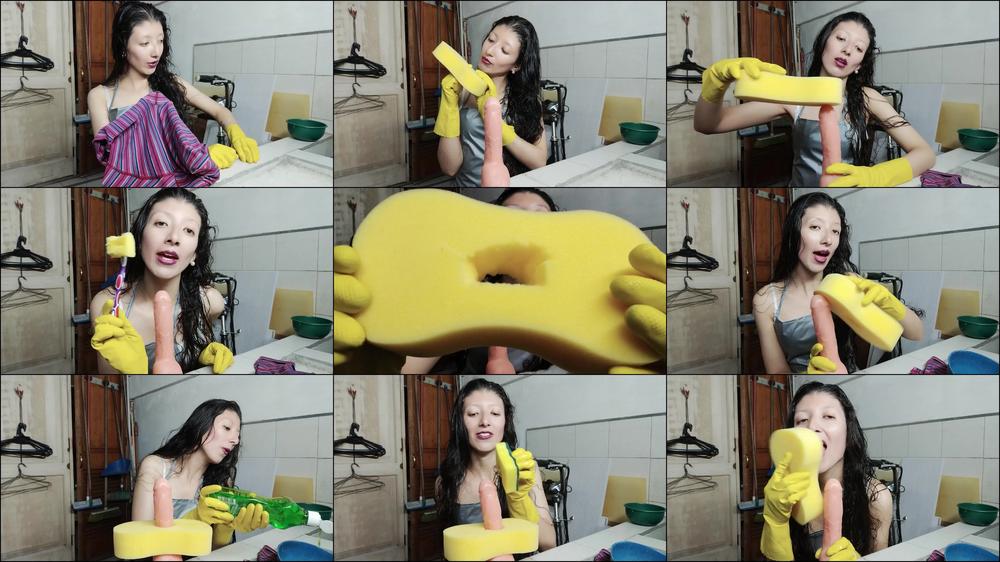 RUBBER GLOVES AND SPONGES POV ROLEPLAY FROM YOUR BABYSISTER