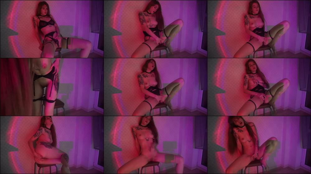 sensual mastubation in new lingerie