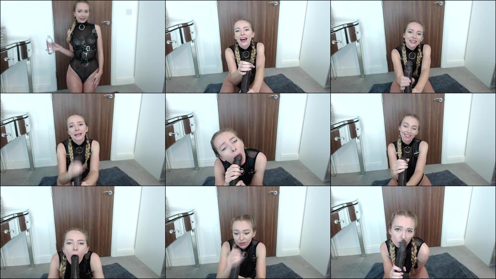Slut worships big cock & gets facial - January 11, 2019
