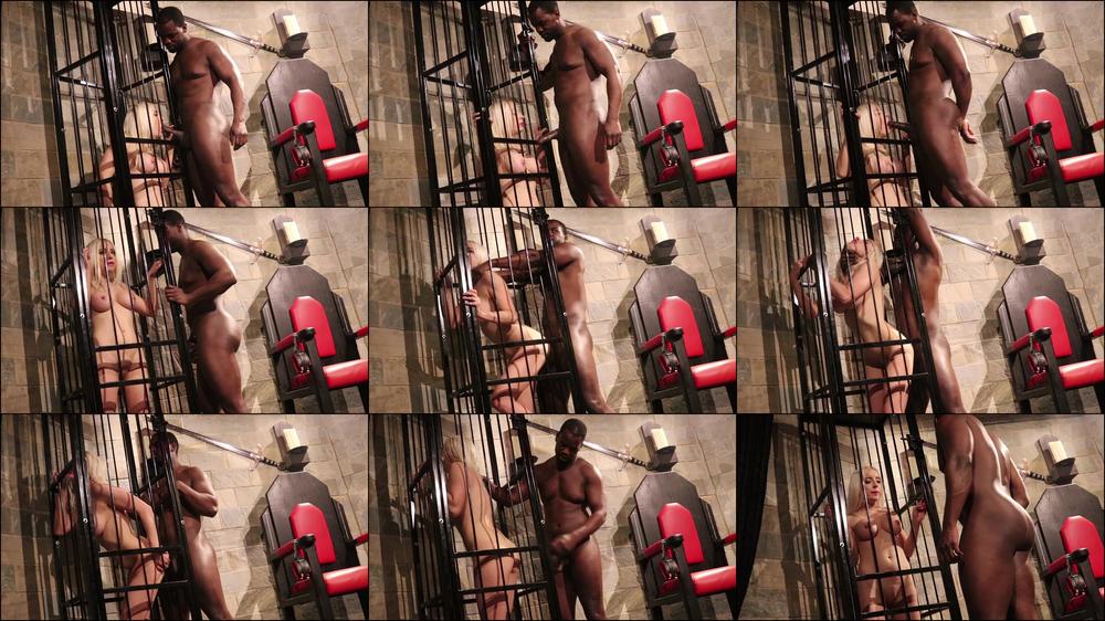 Sophieshox Cage Fucked By Big Black Cock