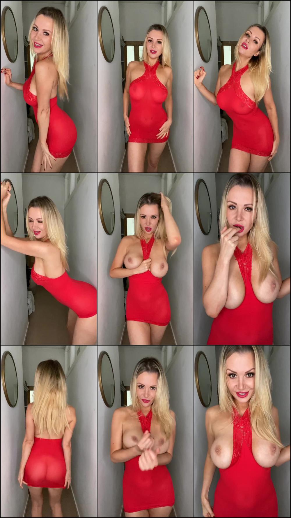 JOI in my nylon red dress - Jul 23, 2020