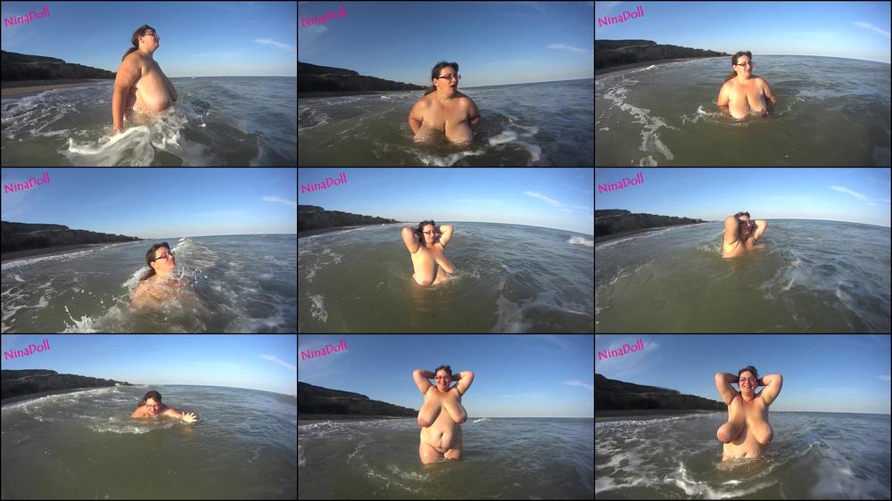 jumping in waves slow motion