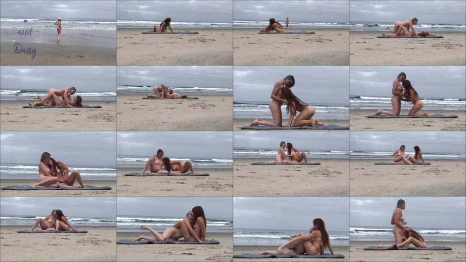 Squishergirl Making Out And Masturbating At The Beach