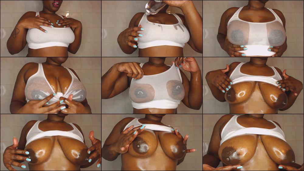 Stroke To Bouncing Oily Titties