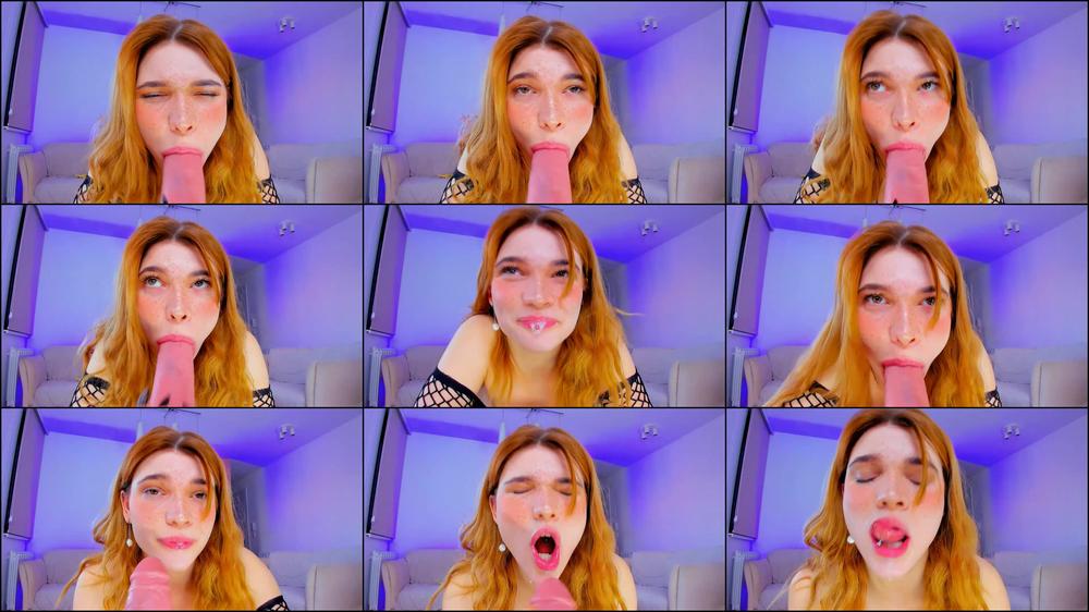 Slut gets cum on surprised face - May 15, 2023