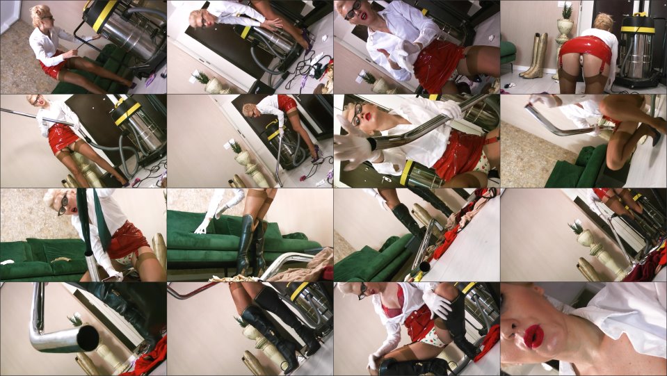 Goddessceline Seductress Babysitter Vaccuming