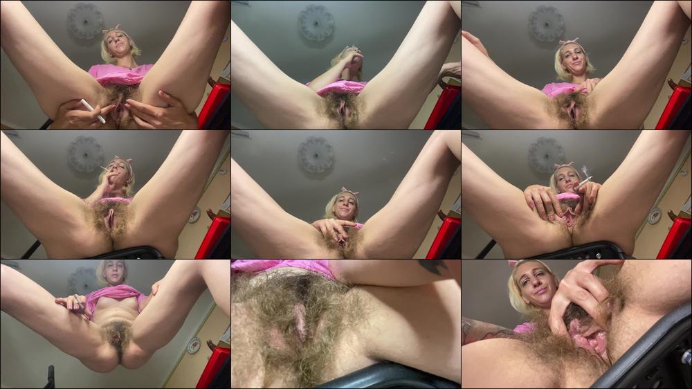 Cuteblonde666 Hairy Girl Smoking