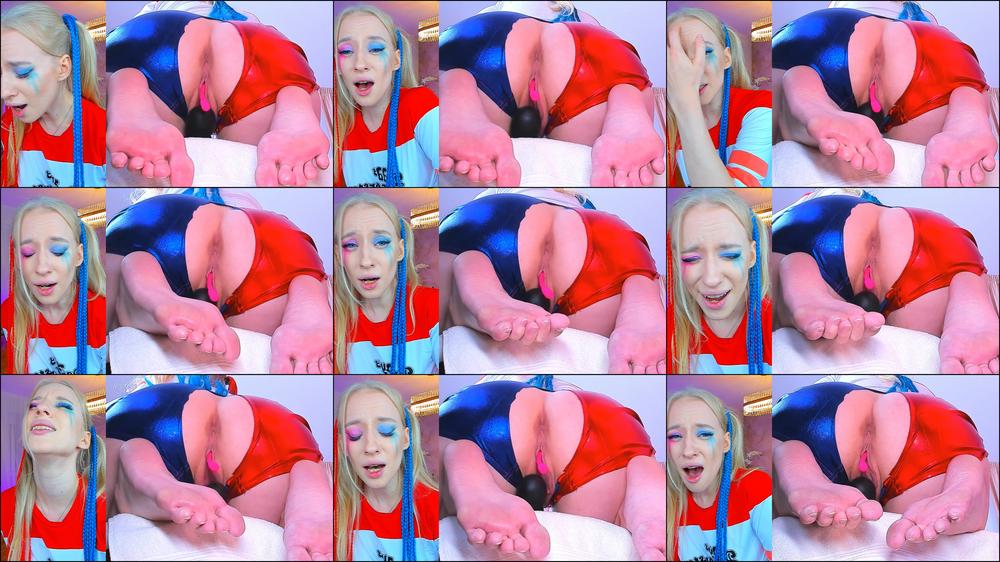 Harley queen hitachy squirt on feet - September 12, 2022