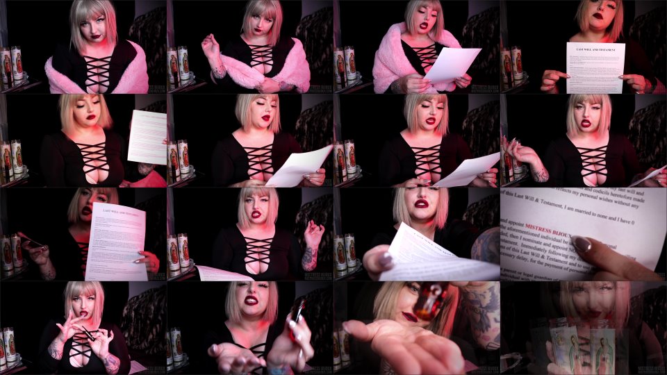 Mistressbijoux Last Will And Testament