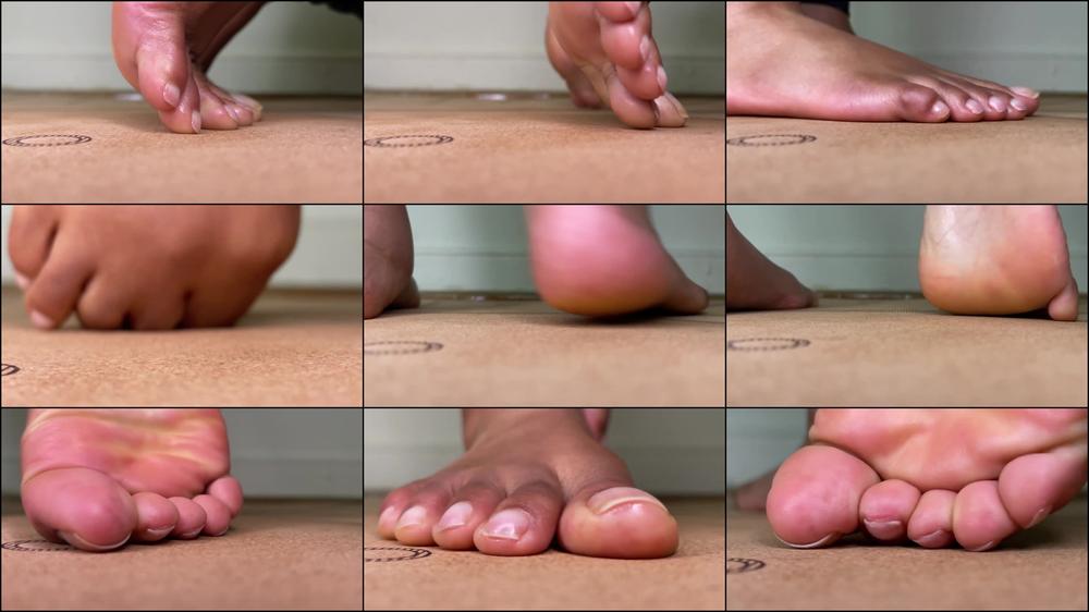 Natural Toe Nails Giantess Yoga Feet