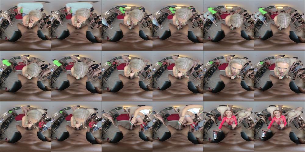 VR POV BJ at an ORGY