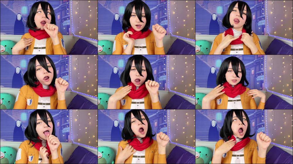 Mikasa wants to suck your cock | Blowjob Simulation