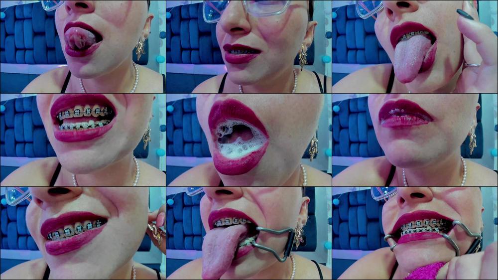 Saliva Goddess drooling tongue fetish