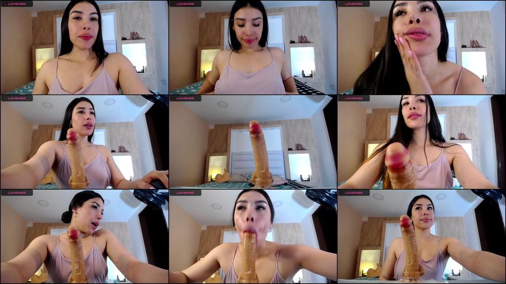 Dildo and Fingers Saliva-Drenched Delight