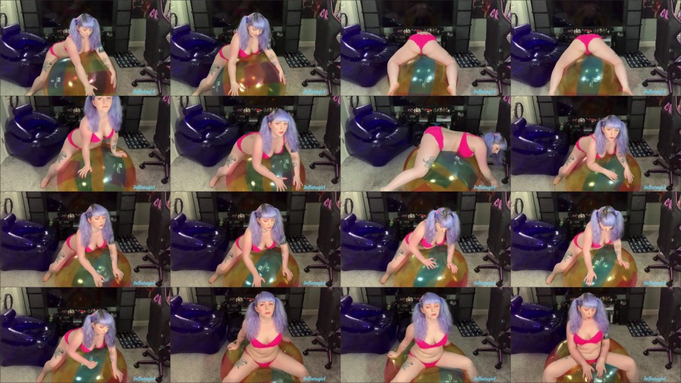 Inflatagirl Cumming On My Inflatable 48Quot Volleyball