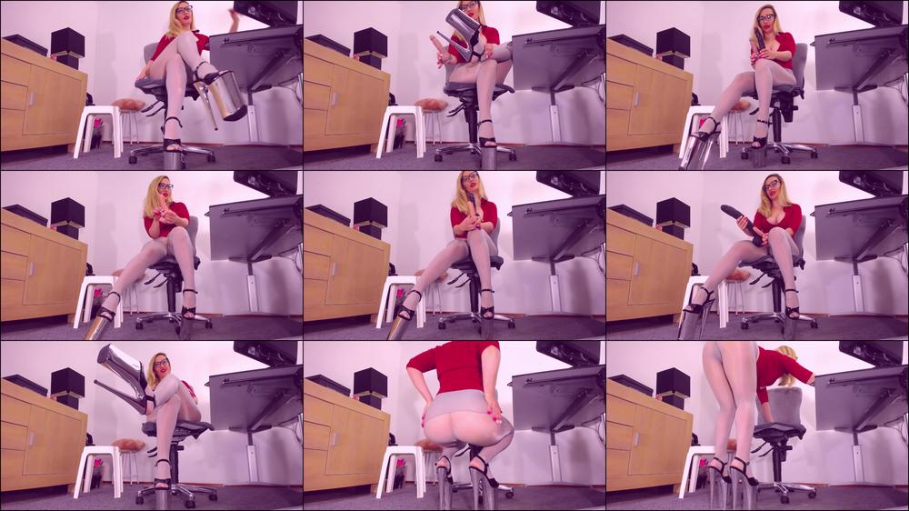 SPH, huge heels, pantyhose, bratty blond