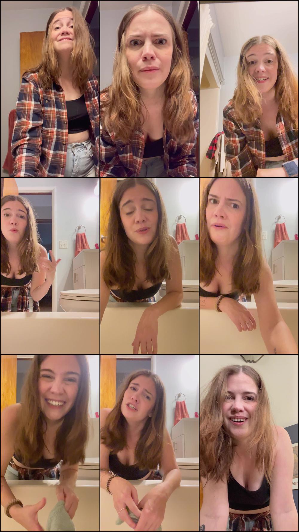 CFNM: step-sis gives you a bath - December 13, 2022