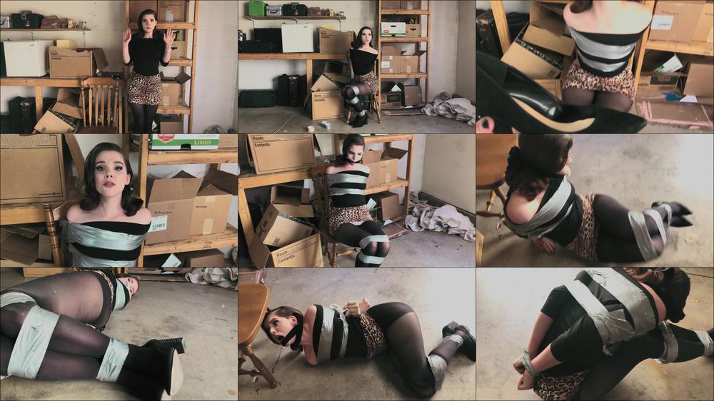 Sexy Secret Agent Taped and Gagged