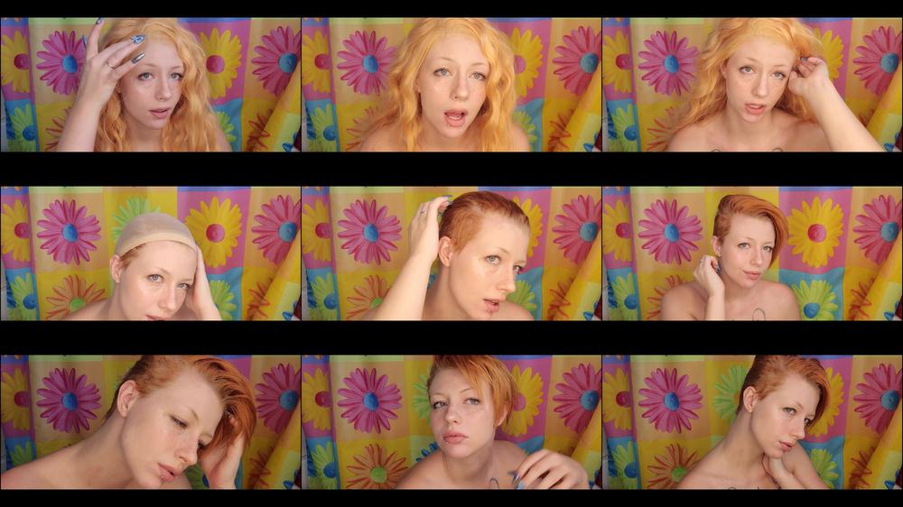Anya Ivanovna Wig Removal And Short Hair Worship