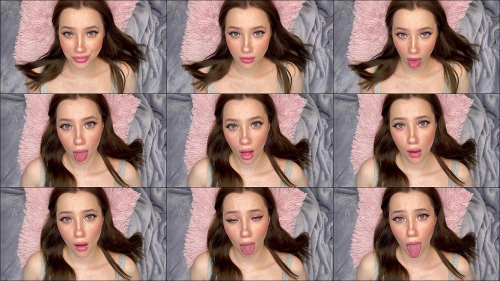 Face fetish with eye gazing video