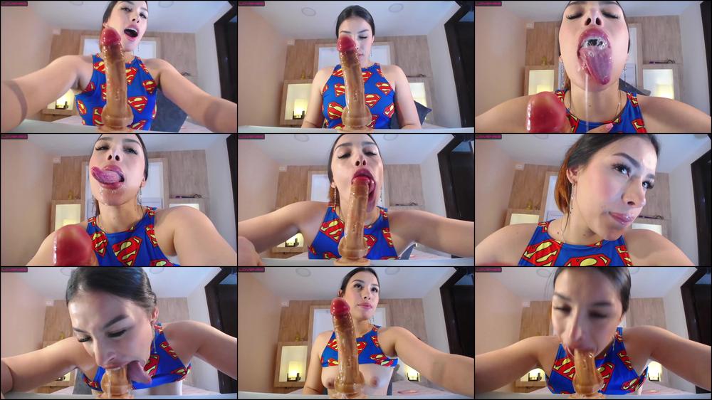 POV captures womans wet masturbation
